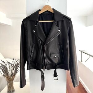 Theory Lambskin Moto Jacket
